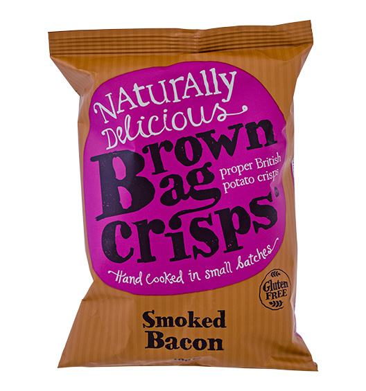 Kartoffelchips mit geräuchertem Speck